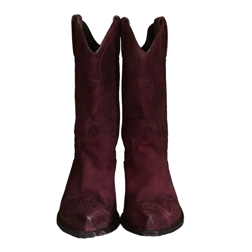 Sendra Suede Embroidered Western Cowboy Boots - Picture 2 of 16